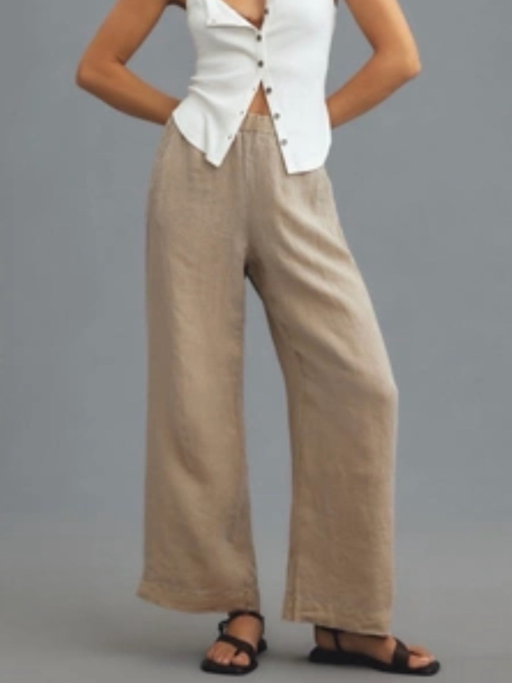 VELVET BY GRAHAM & SPENCER LOLA LINEN PANTS